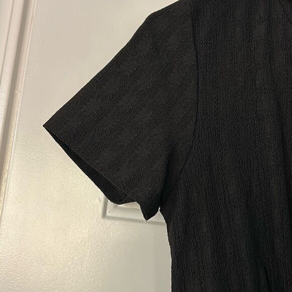 SweatyRocks Women's Short Batwing Sleeve Cross Wrap V-Neck A-line Swing Dress. L - Picture 3 of 12